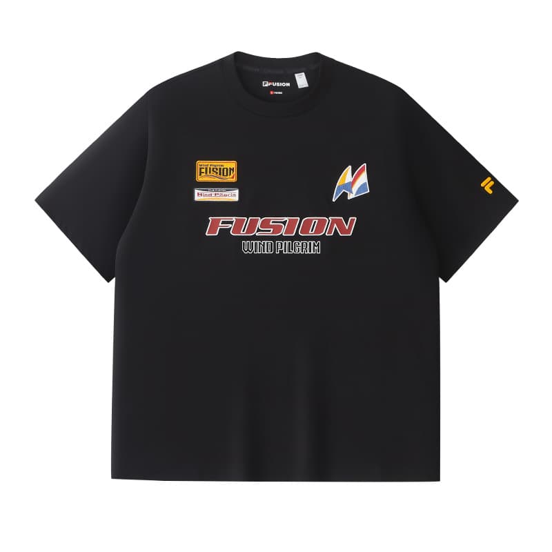 Футболка FILA FUSION T Рубашка Мужская Черная - изображение 1