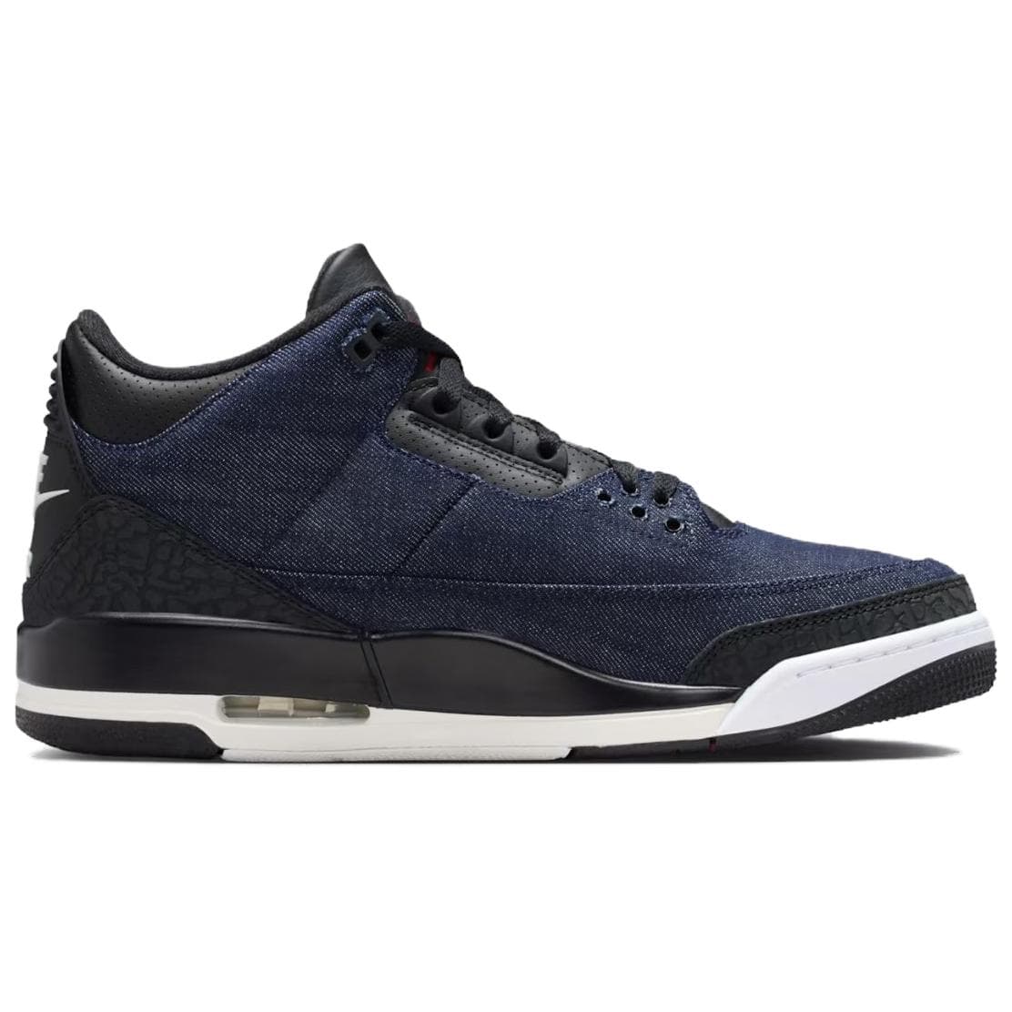 Ретро баскетбольные кроссовки Jordan X Levis Air Jordan 3 MID Топ Винтажные баскетбольные кроссовки Унисекс Синий черный - изображение 2