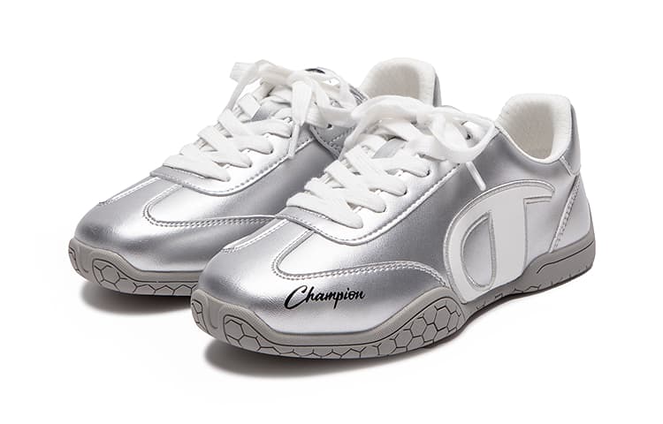 Кроссовки Champion Kids Винтажная модель Беговые кроссовки Low Топ Kids Lifestyle Shoes Металлическое серебро Детский - изображение 2