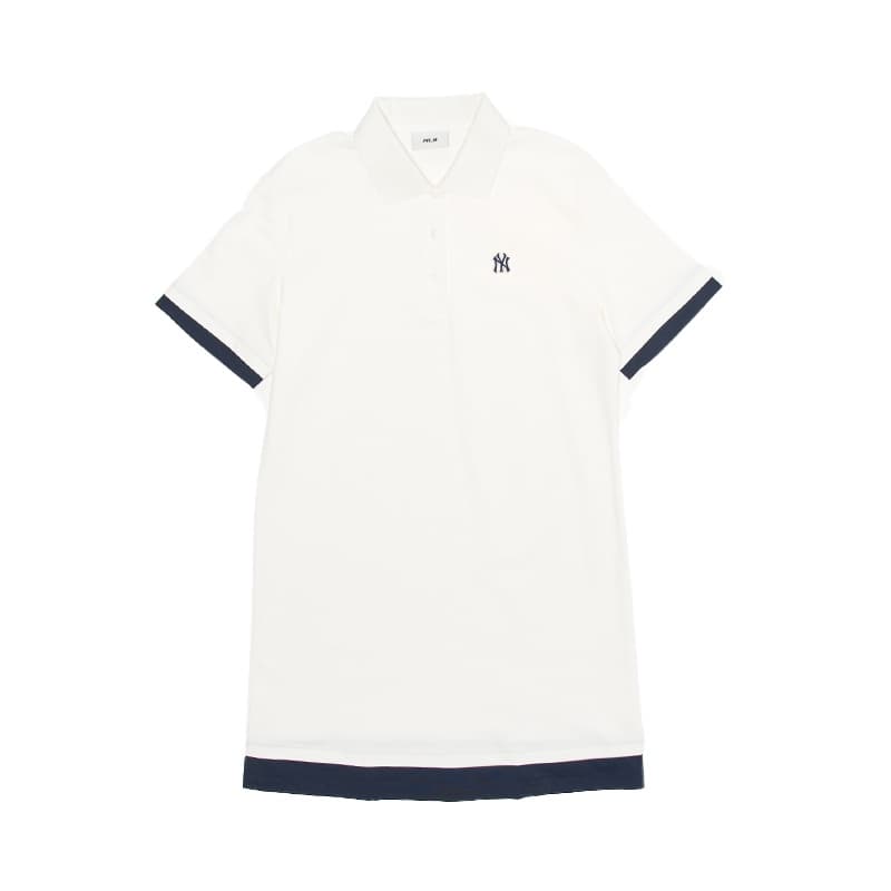 Платье MLB New York Yankees Basic Collection SS26 Короткое платье с короткими рукавами для женщин - изображение 1