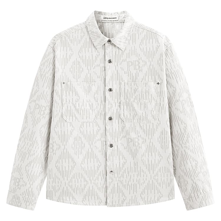 Рубашка PEACEBIRD MEN Denim Ecru 1 Men's Shirts - изображение 1