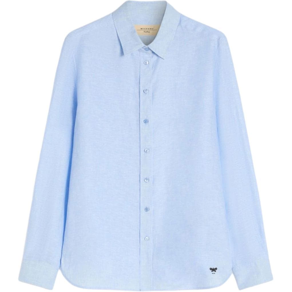 Блузка WEEKEND MaxMara Sky Blue Женские Рубашки - изображение 1