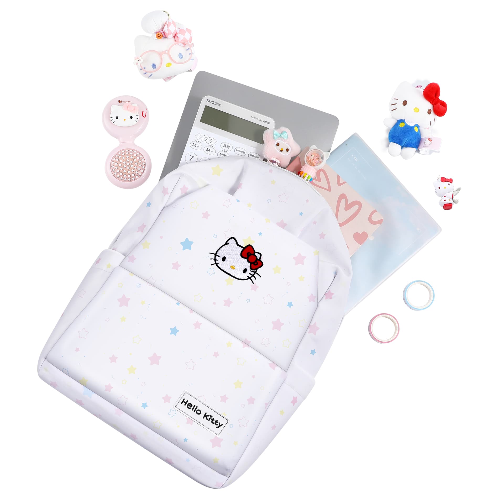 Рюкзак Sanrio Hello Kitty Полиэстер Рюкзак Стандартный Женский Белый - изображение 3