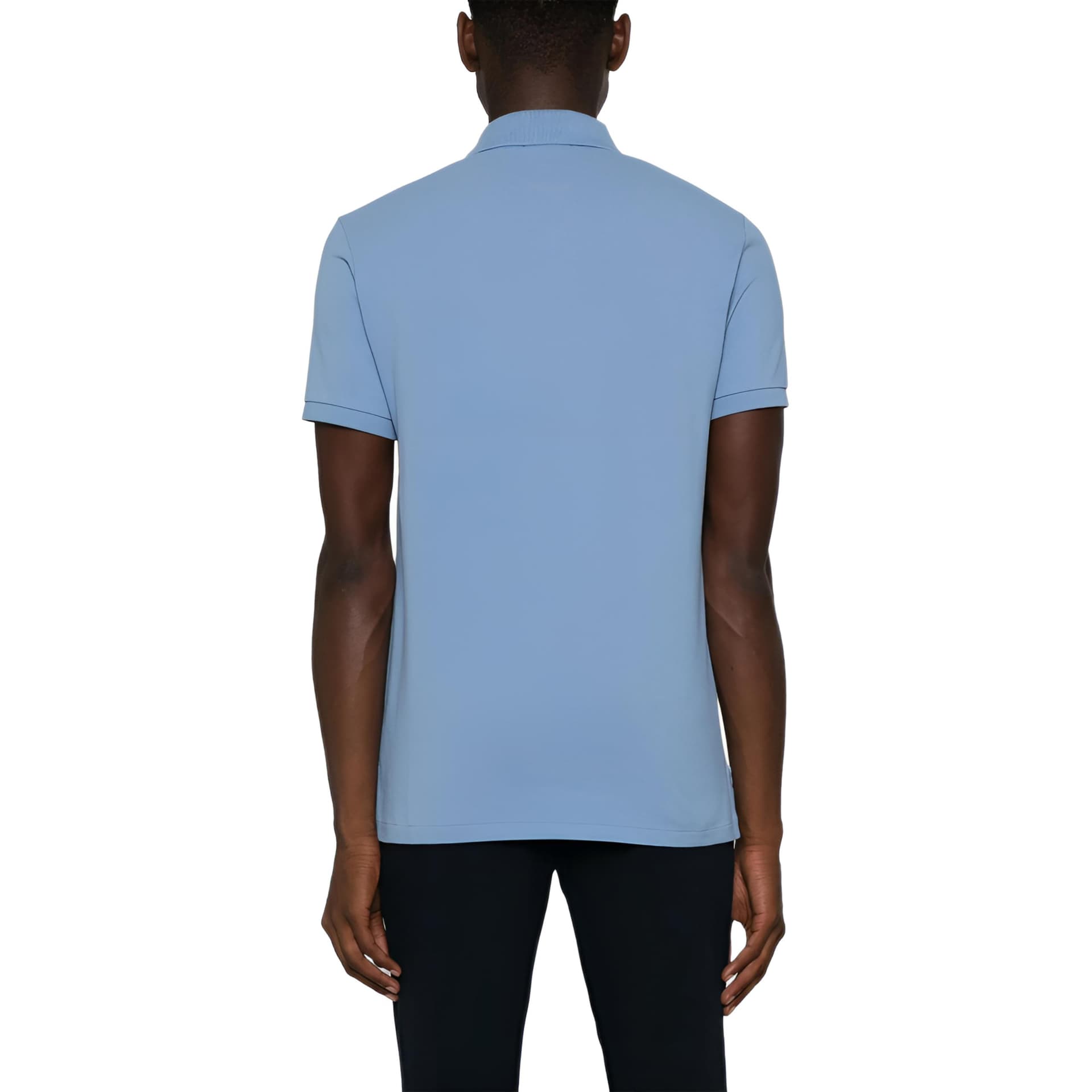 Поло Polo Ralph Lauren Logo Embroidered Cotton Pique Polo Shirt Sky Blue — фото 3