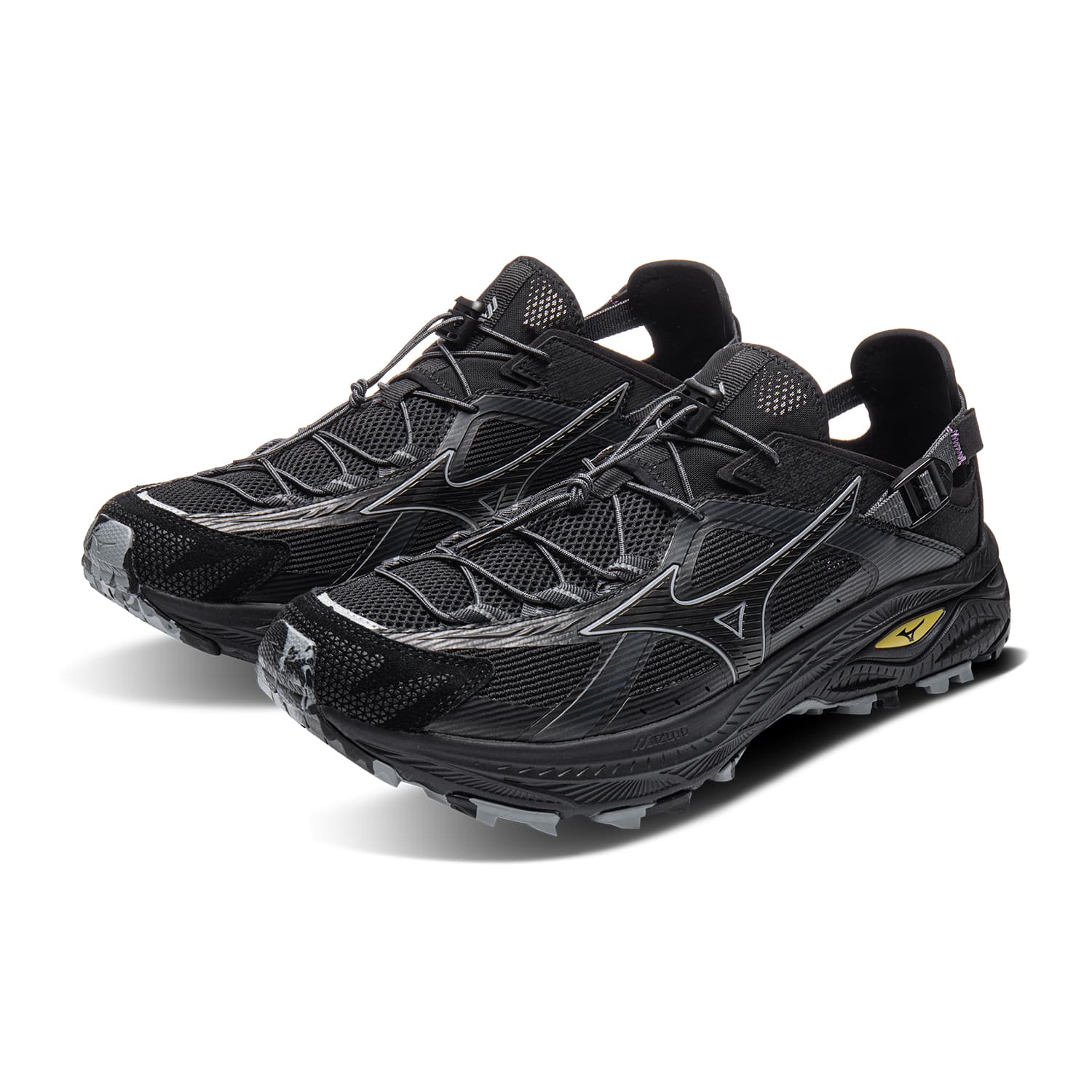 Сандалии Mizuno Racer Trail Дышащая Быстросохнущая Обувь для Водных Спортов Унисекс Черная - изображение 3