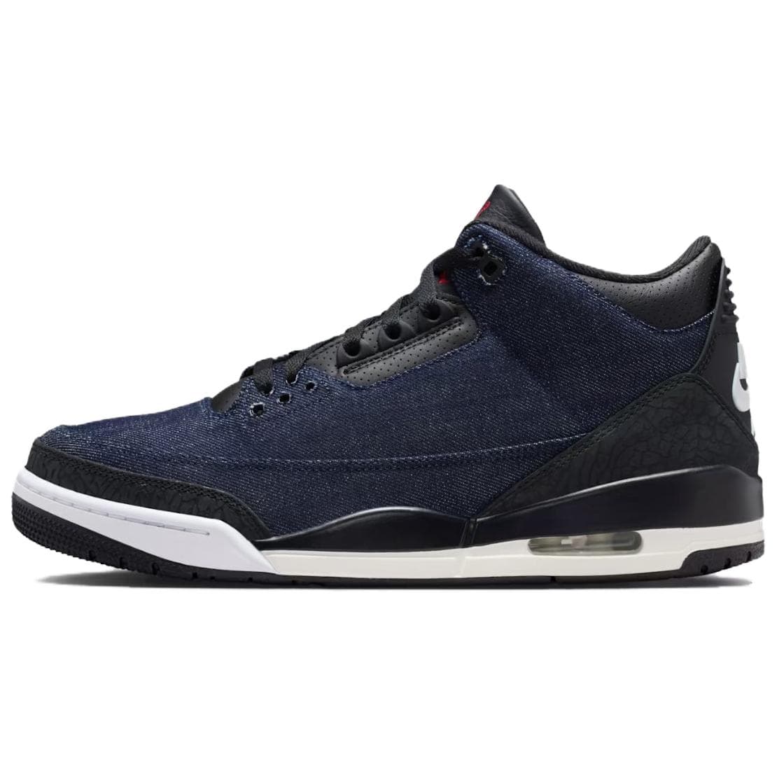 Ретро баскетбольные кроссовки Jordan X Levis Air Jordan 3 MID Топ Винтажные баскетбольные кроссовки Унисекс Синий черный - изображение 1