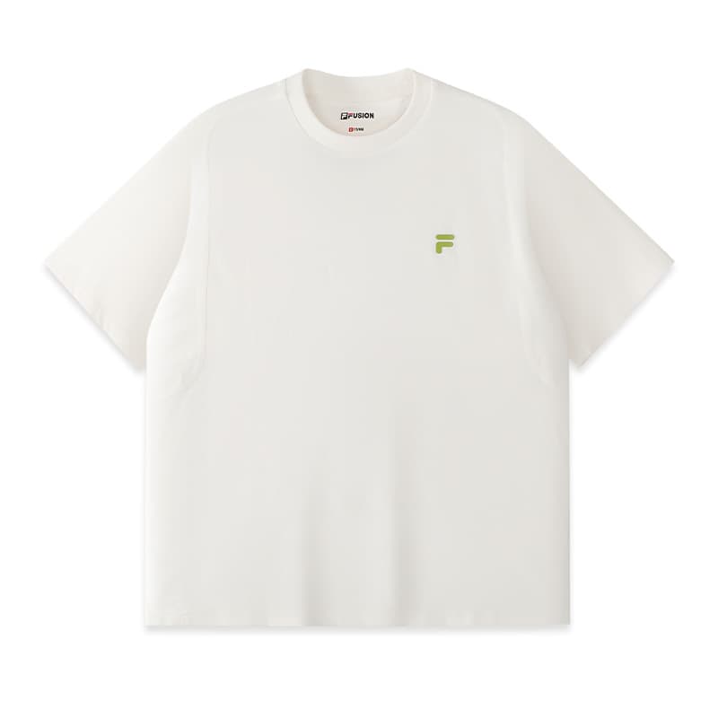 Футболка FILA FUSION URBAN TECH Короткий рукав Мужская футболка Cloud White - изображение 1