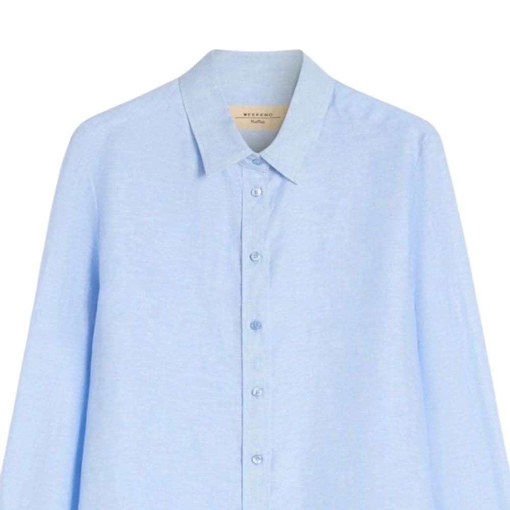 Блузка WEEKEND MaxMara Sky Blue Женские Рубашки - изображение 2