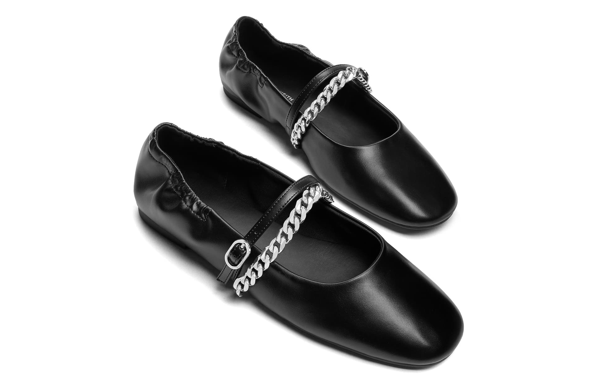 CHARLES&KEITH Весенние туфли Мэри Джейн с цепочкой и плоской подошвой 0,7 см женские - изображение 3