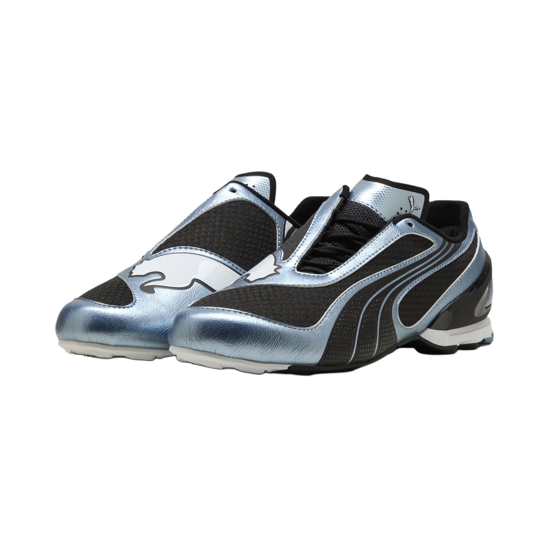 Кроссовки PUMA V S1 Износостойкий Термостойкий Низкий Верх Повседневная Обувь Унисекс Синий Черный - изображение 3