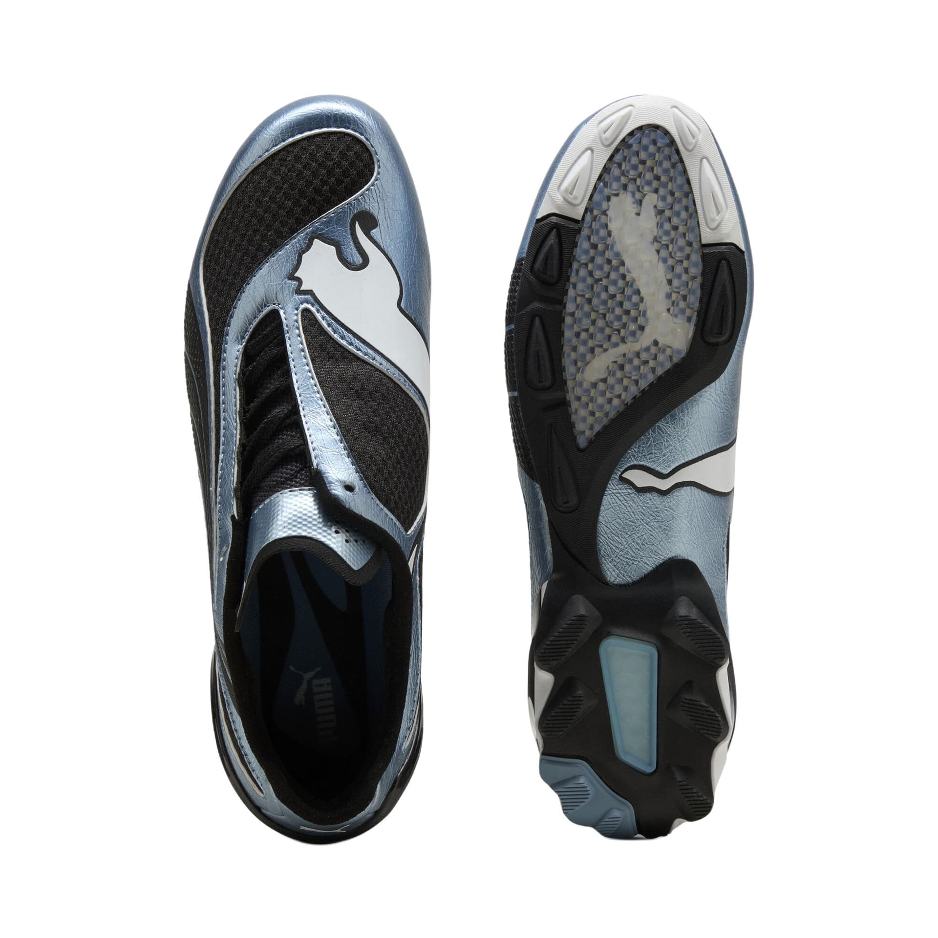Кроссовки PUMA V S1 Износостойкий Термостойкий Низкий Верх Повседневная Обувь Унисекс Синий Черный - изображение 4