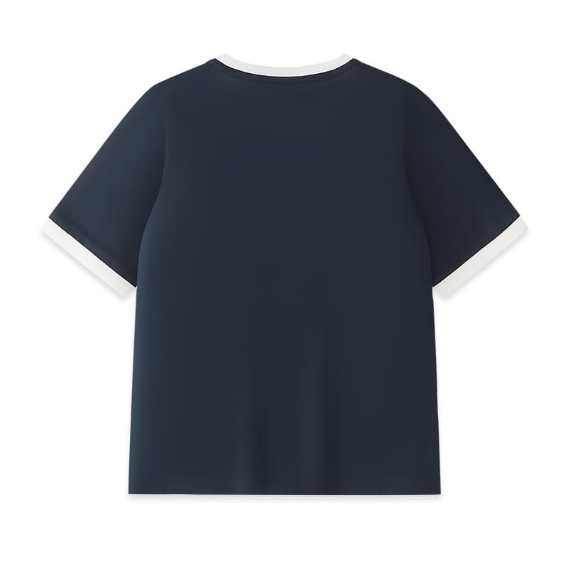 Футболка FILA FUSION FOB Короткий рукав T-рубашка Женская Драгоценный камень Темно-синий - изображение 2