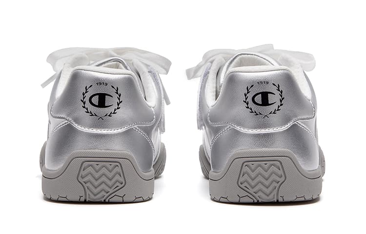 Кроссовки Champion Kids Винтажная модель Беговые кроссовки Low Топ Kids Lifestyle Shoes Металлическое серебро Детский - изображение 4