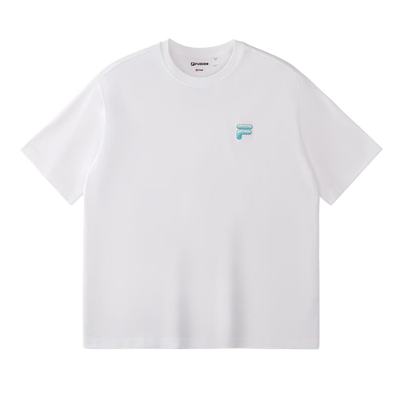 Футболка FILA FUSION FOB Футболки с короткими рукавами Унисекс Стандартный белый - изображение 2