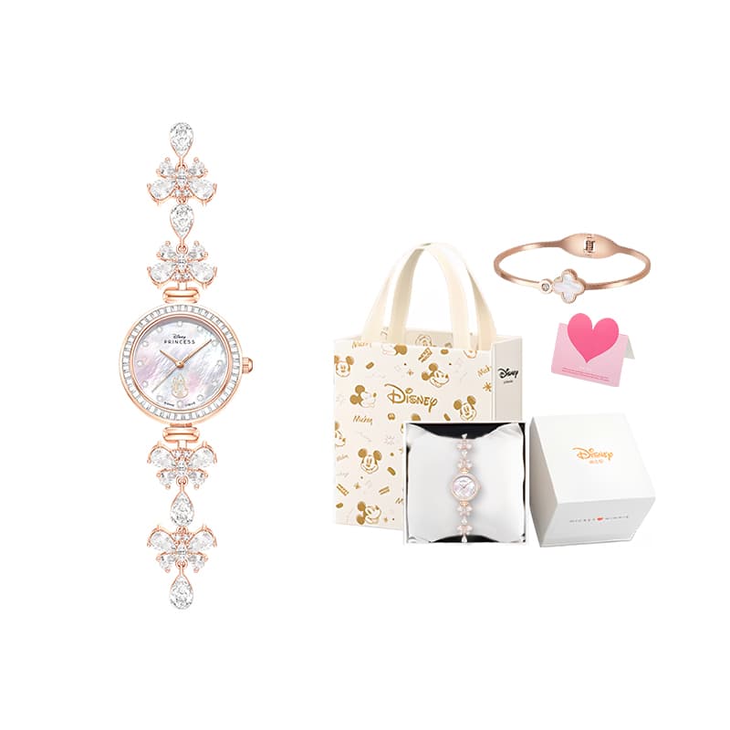 Часы Disney Magic Colors Кварцевый механизм Сплав Шнуровка Watch Women's Watch Перламутр Цвет Циферблат часов - изображение 1