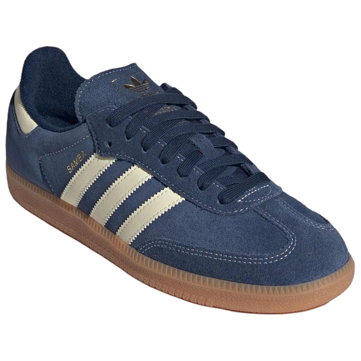 Кроссовки Adidas Originals Samba OG Low Топ Кеды немецкой армии (GAT) Унисекс Голубой бежевый Белый - изображение 3