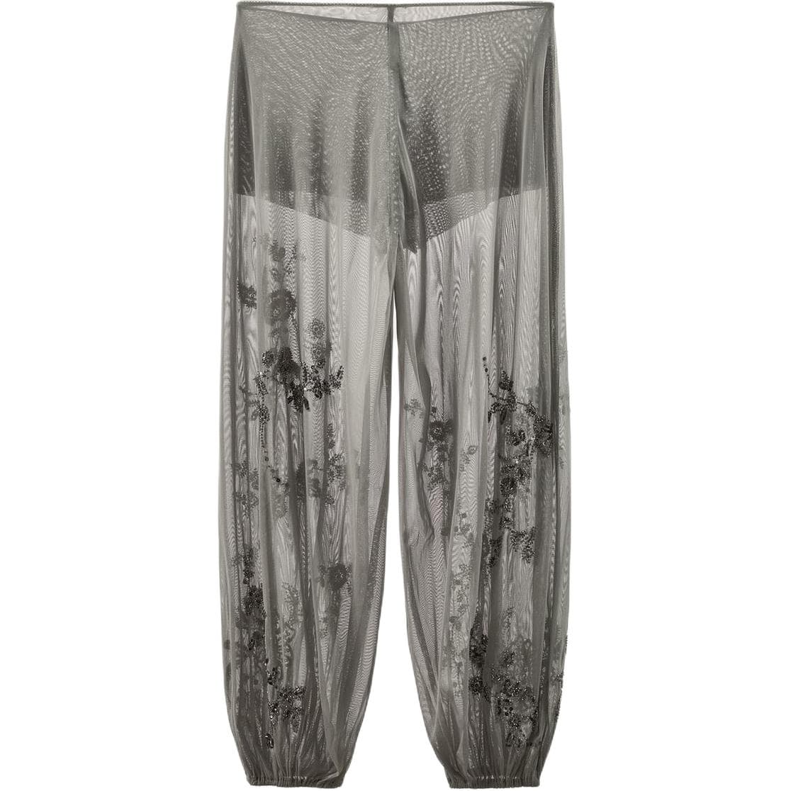 Штаны ZARA Light Gray Women's Casual Pants ZARA Светло-серые женские повседневные штаны - изображение 2