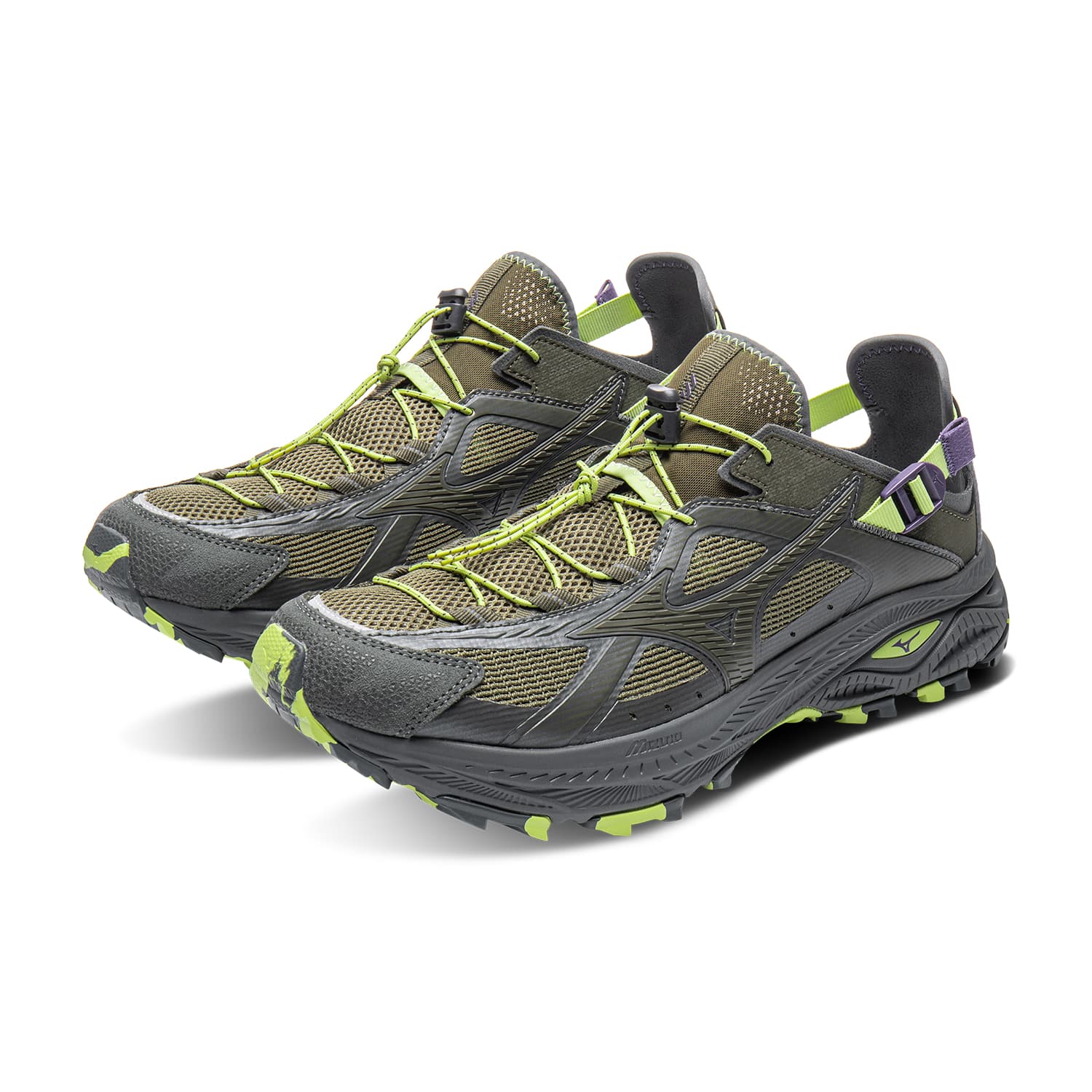 Сандалии Mizuno Racer Trail Low Водная обувь для туризма Унисекс Коричневый Зеленый - изображение 4