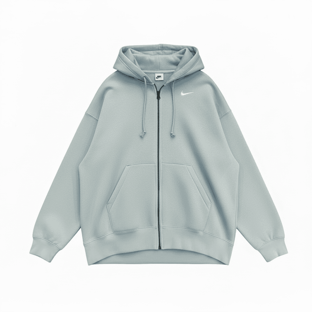 Худи Nike С капюшоном Трикотажная ткань С флисовой подкладкой Термический Свободный крой Толстовка Женское - изображение 1