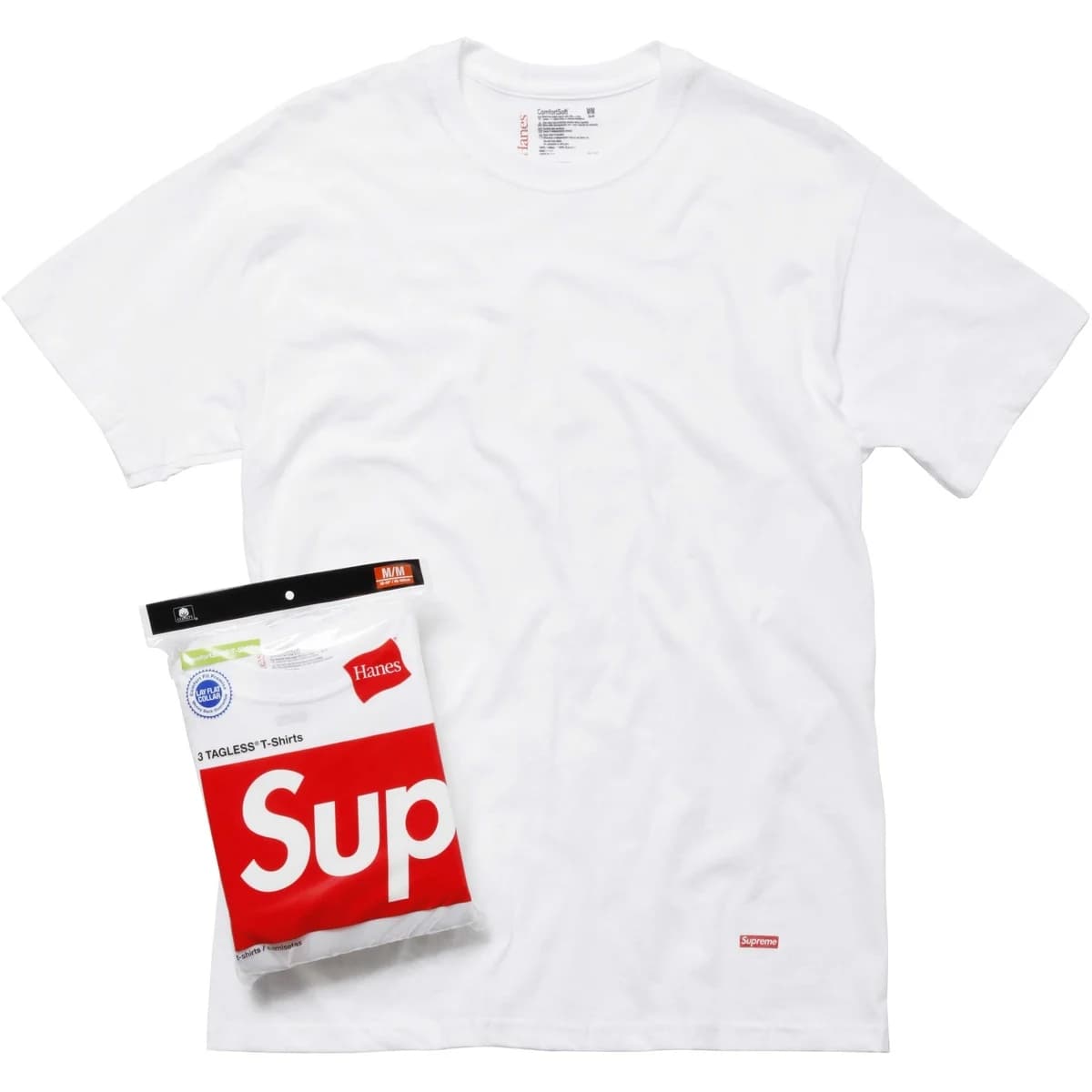 Футболка Supreme Hanes Collab SS26 WEEK1 Безметки Рубашка Унисекс - изображение 2