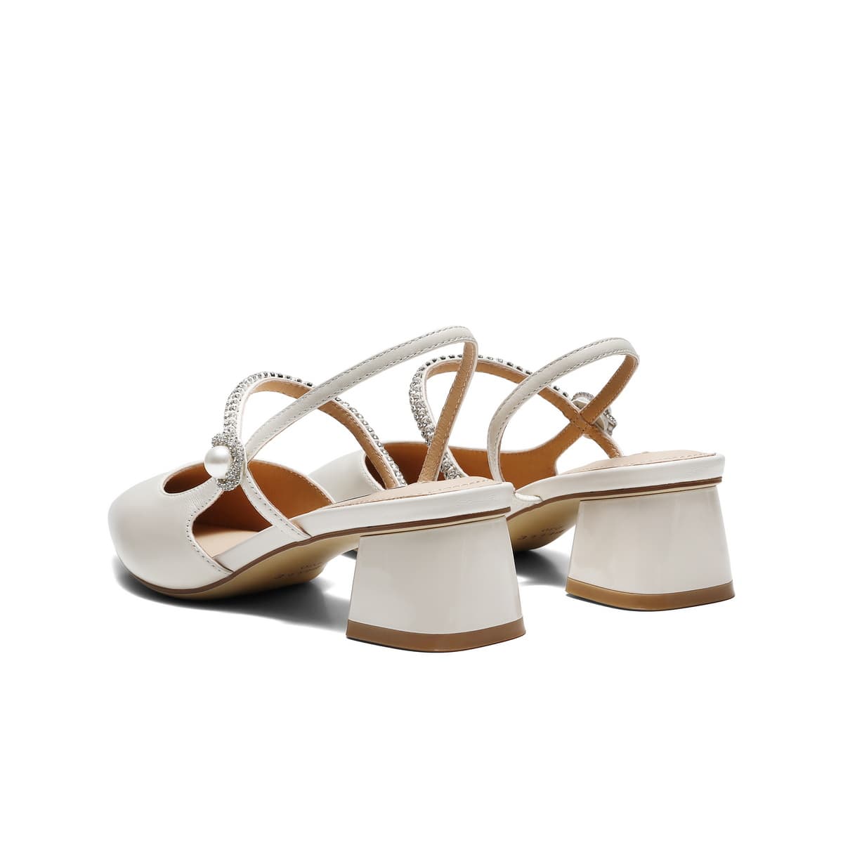 Туфли Белль Грубый каблук Высокие каблуки 5cm Women's Silver - изображение 4
