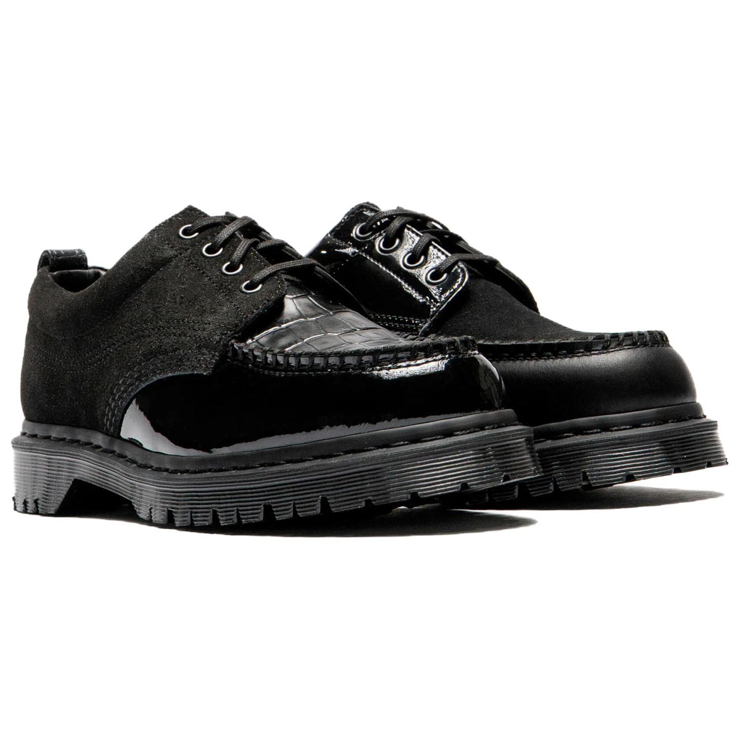 Dr.Martens x Beams Lowell Повседневные кожаные туфли Унисекс Черные - изображение 2