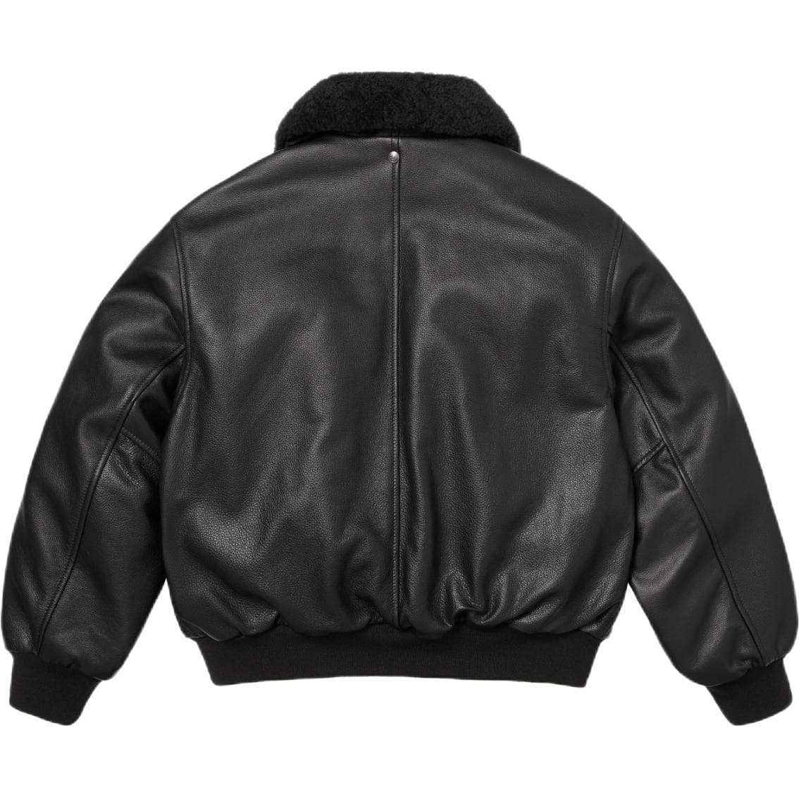 Куртка Supreme x Schott SS26 WEEK1 Овчина Ожерелье-чокер Бомбер Куртка Унисекс - изображение 3