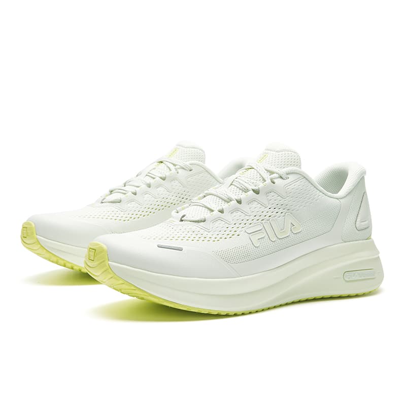 Кроссовки для бега FILA NUVOLE Soft Cloud Амортизация Дышащий Легкий Oтскок Беговые кроссовки Мужской Белый Зеленый - изображение 3