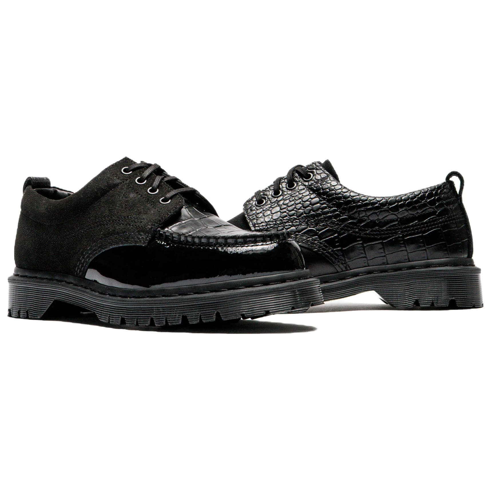 Dr.Martens x Beams Lowell Повседневные кожаные туфли Унисекс Черные - изображение 4