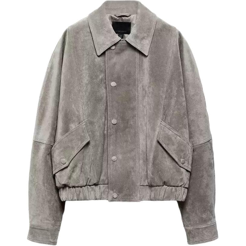 Куртка ZARA Light Gray Women's Jackets ZARA Светло-серые женские куртки - изображение 1