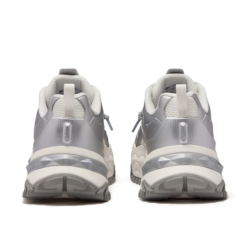 Кроссовки FILA FUSION BIANCO DX Низкие кеды для активного отдыха Женские Снег Космический серебристый - изображение 5
