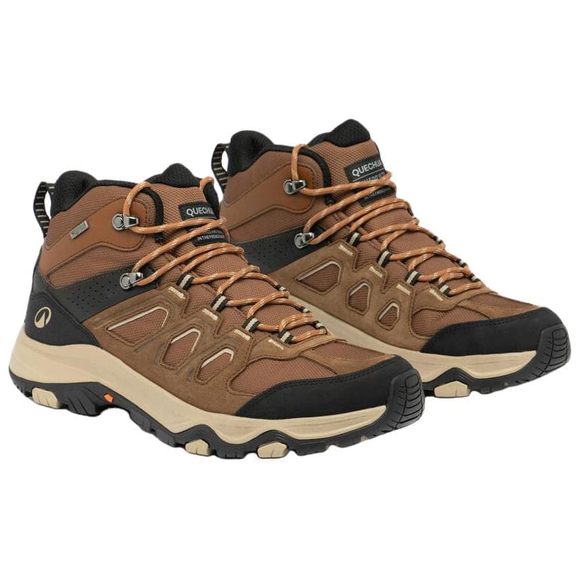 Кроссовки DECATHLON MH500 Поддержка Водонепроницаемый Высокий Верх Альпинистская Обувь для Походов Мужская Коричневая - изображение 3