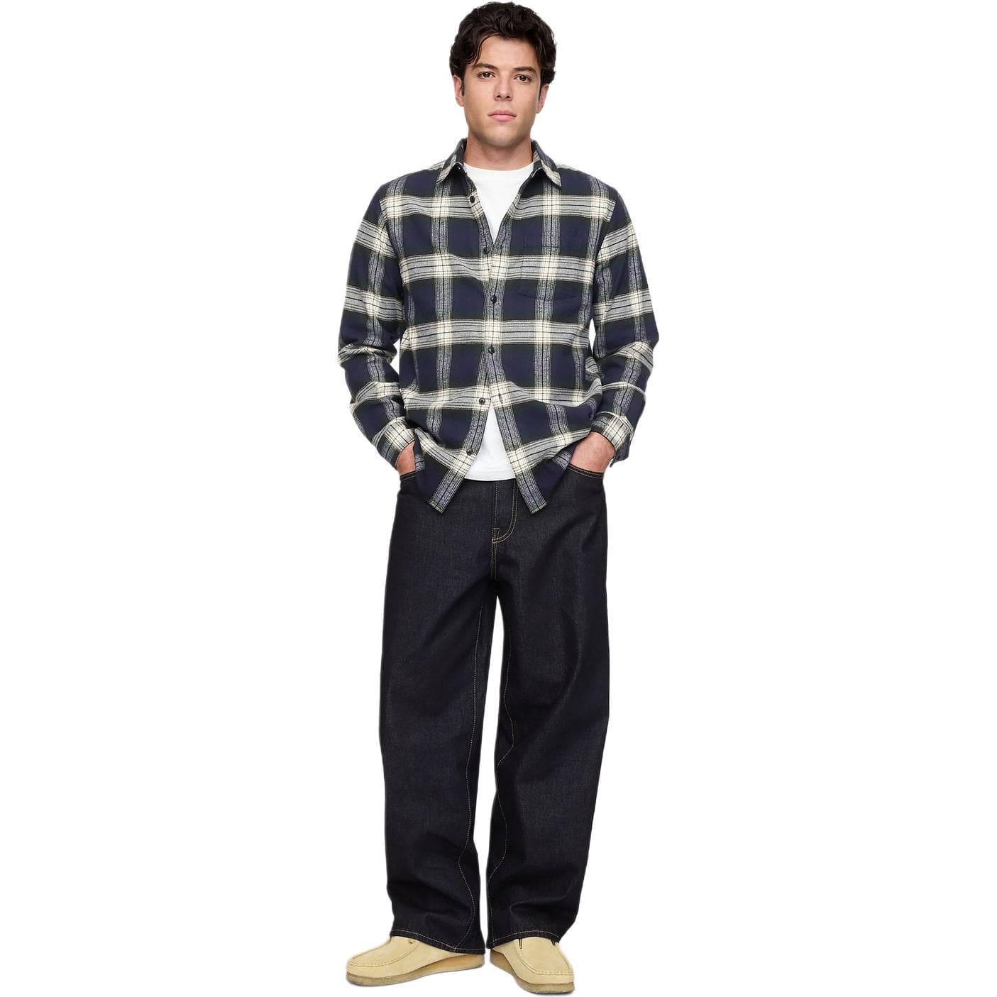 Штаны GAP Синий черный Унисекс Джинсы - изображение 3