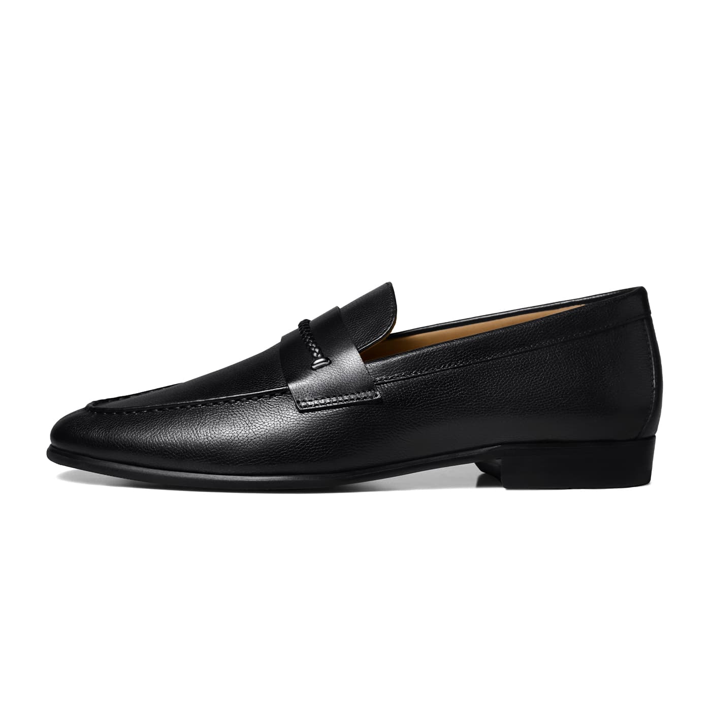 THOM WILLS Зернистая кожа личи Коммутирование Повседневная комбинация Slip On Стиль "Старые деньги" Лицевая коровья кожа - изображение 1