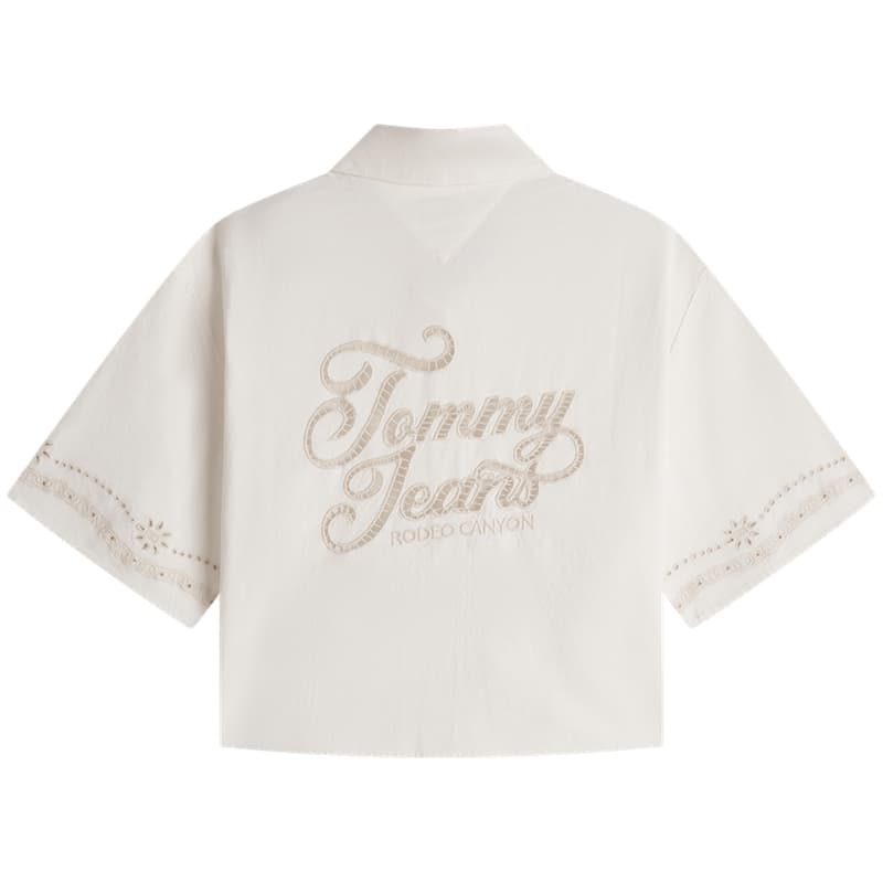 Блузка Tommy Hilfiger Экрю YBH Женские Рубашки - изображение 2