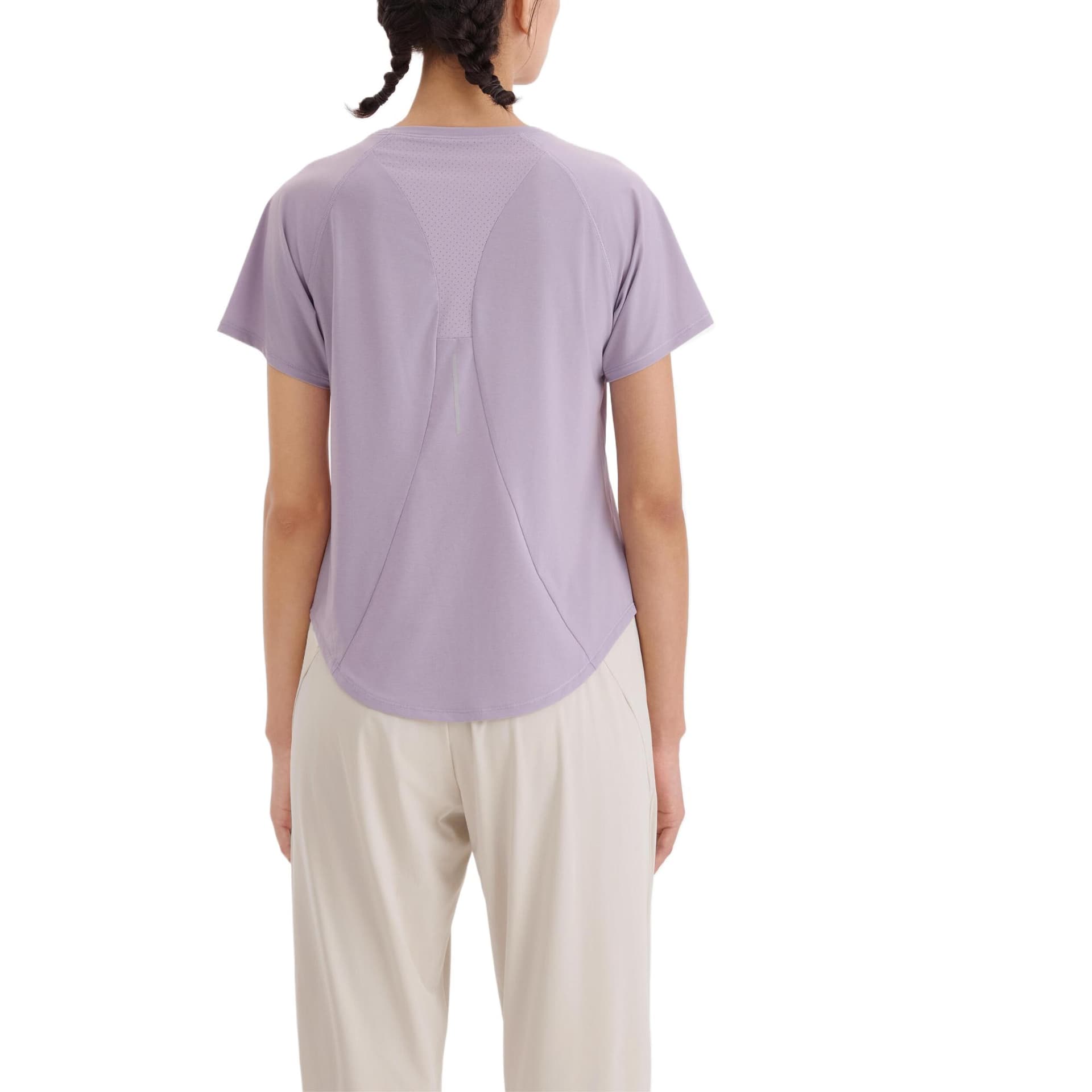 Футболка DECATHLON Реглан T-Shirt Женская Дымчатый Лиловый - изображение 4