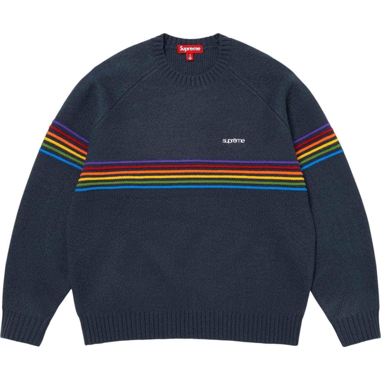 Кофта Supreme SS26 WEEK1 Повышенный Свитер с Полосами Унисекс - изображение 1
