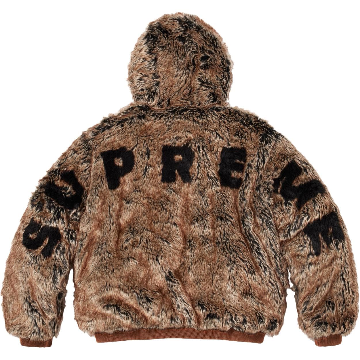 Куртка Supreme SS26 WEEK1 Двусторонняя куртка из искусственного меха с капюшоном унисекс - изображение 4