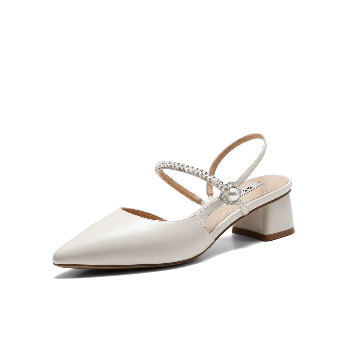 Туфли Белль Грубый каблук Высокие каблуки 5cm Women's Silver - изображение 2