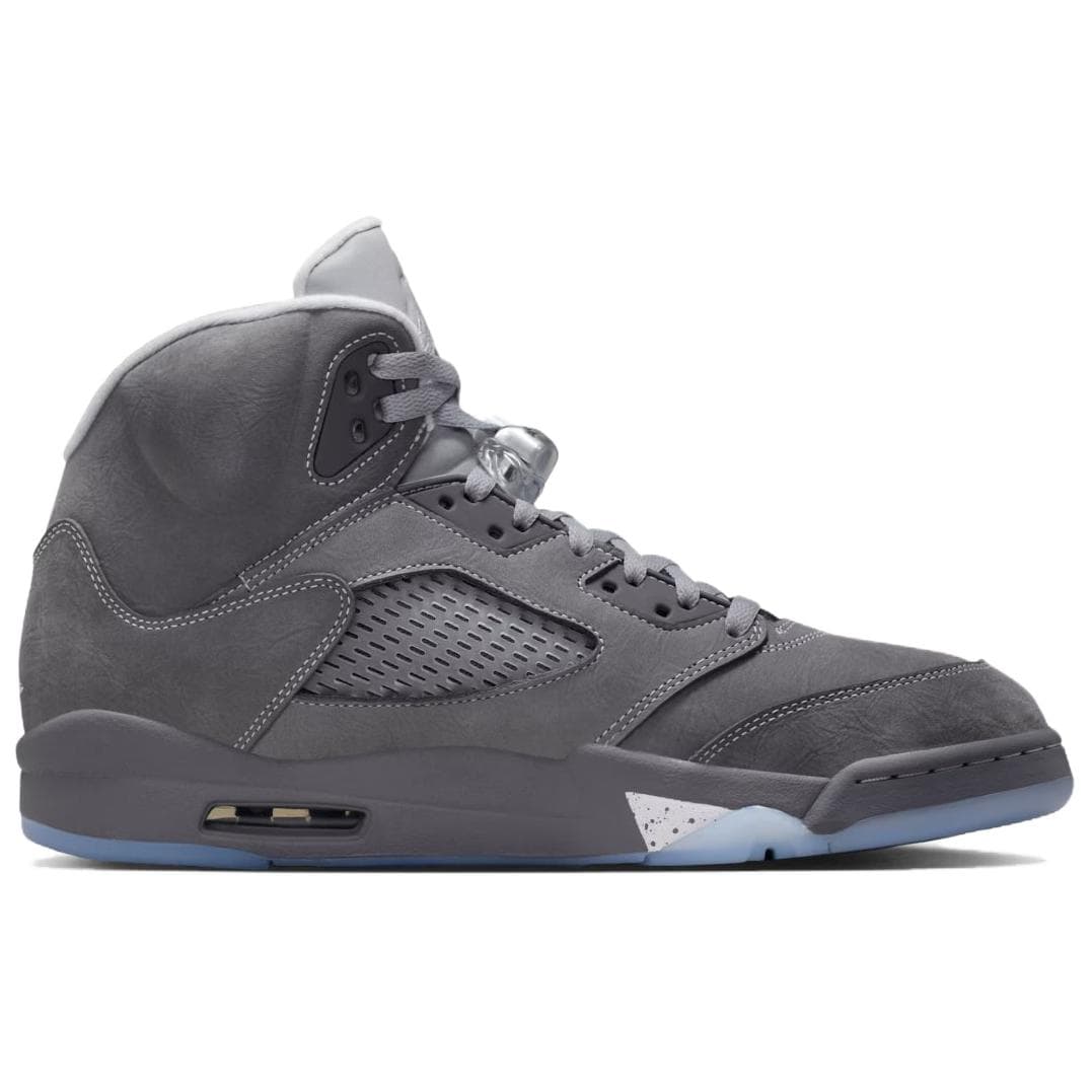 Ретро баскетбольные кроссовки Jordan Air Jordan 5 MID Топ Винтажные Баскетбольные Кроссовки Мужские Серые - изображение 2