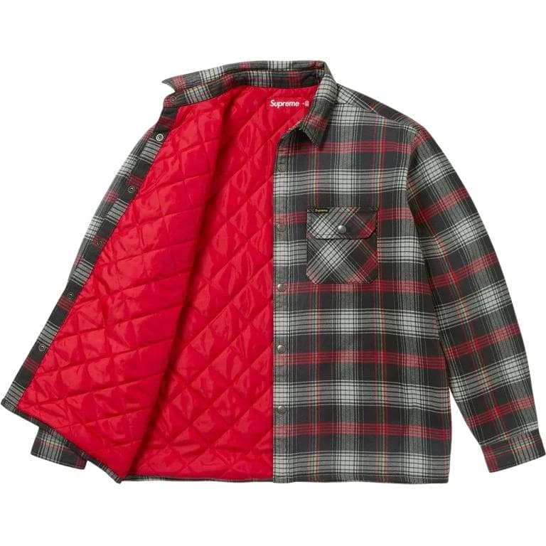 Рубашка Supreme SS26 WEEK1 Стеганая Фланелевая Рубашка с Кнопками и Подкладкой Унисекс - изображение 2