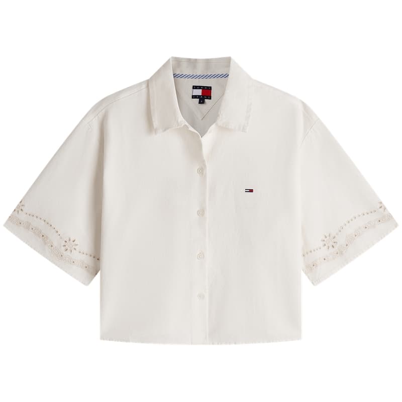 Блузка Tommy Hilfiger Экрю YBH Женские Рубашки - изображение 1
