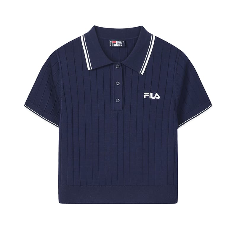 Кофта FILA ORIGINALE Трикотаж Женский Межзвездный Синий - изображение 1