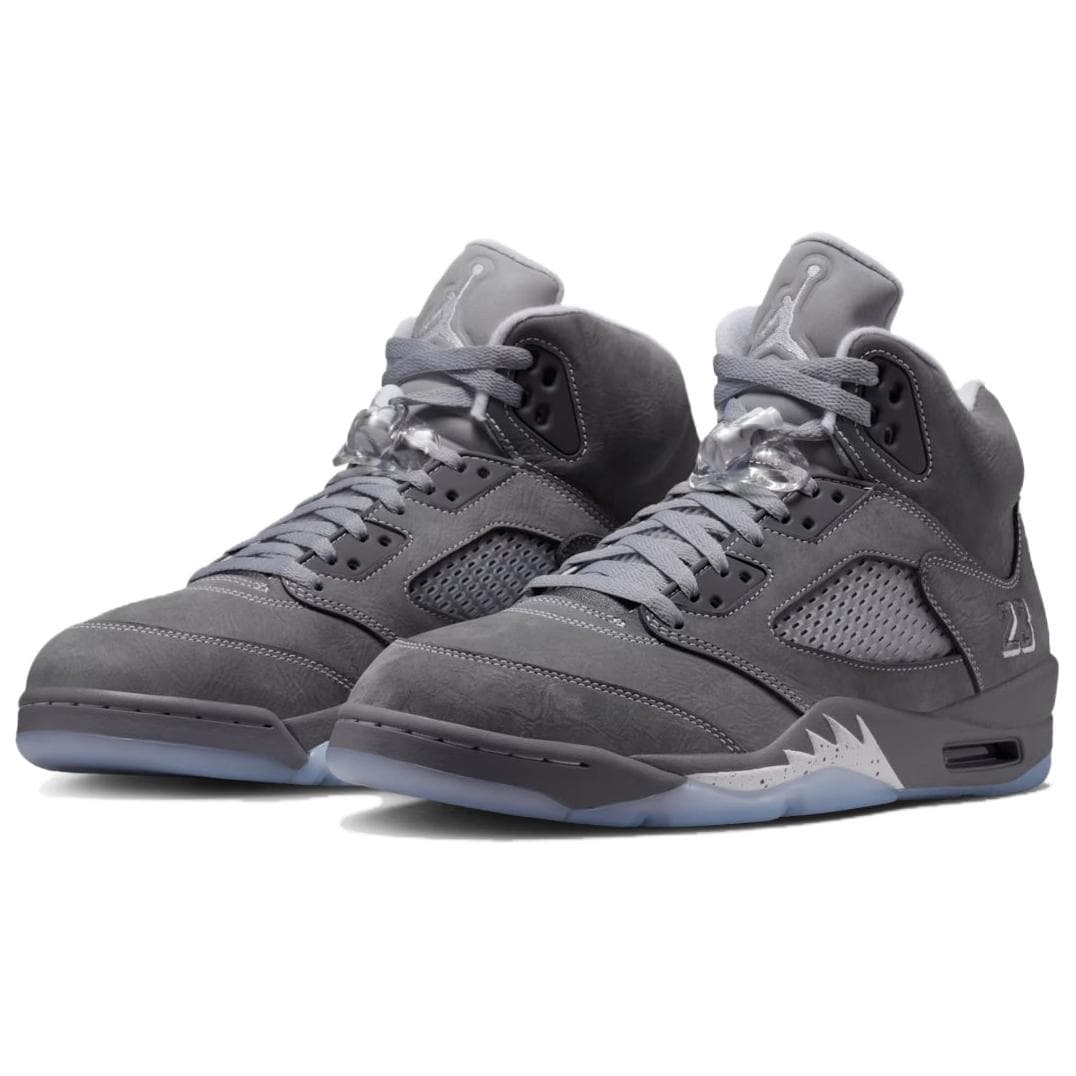 Ретро баскетбольные кроссовки Jordan Air Jordan 5 MID Топ Винтажные Баскетбольные Кроссовки Мужские Серые - изображение 3
