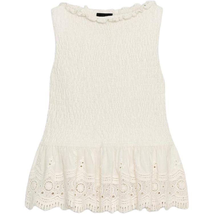Майка ZARA Белый Женские Майки - изображение 1
