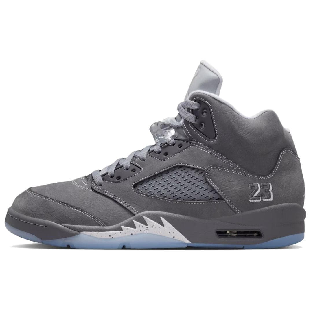 Ретро баскетбольные кроссовки Jordan Air Jordan 5 MID Топ Винтажные Баскетбольные Кроссовки Мужские Серые - изображение 1