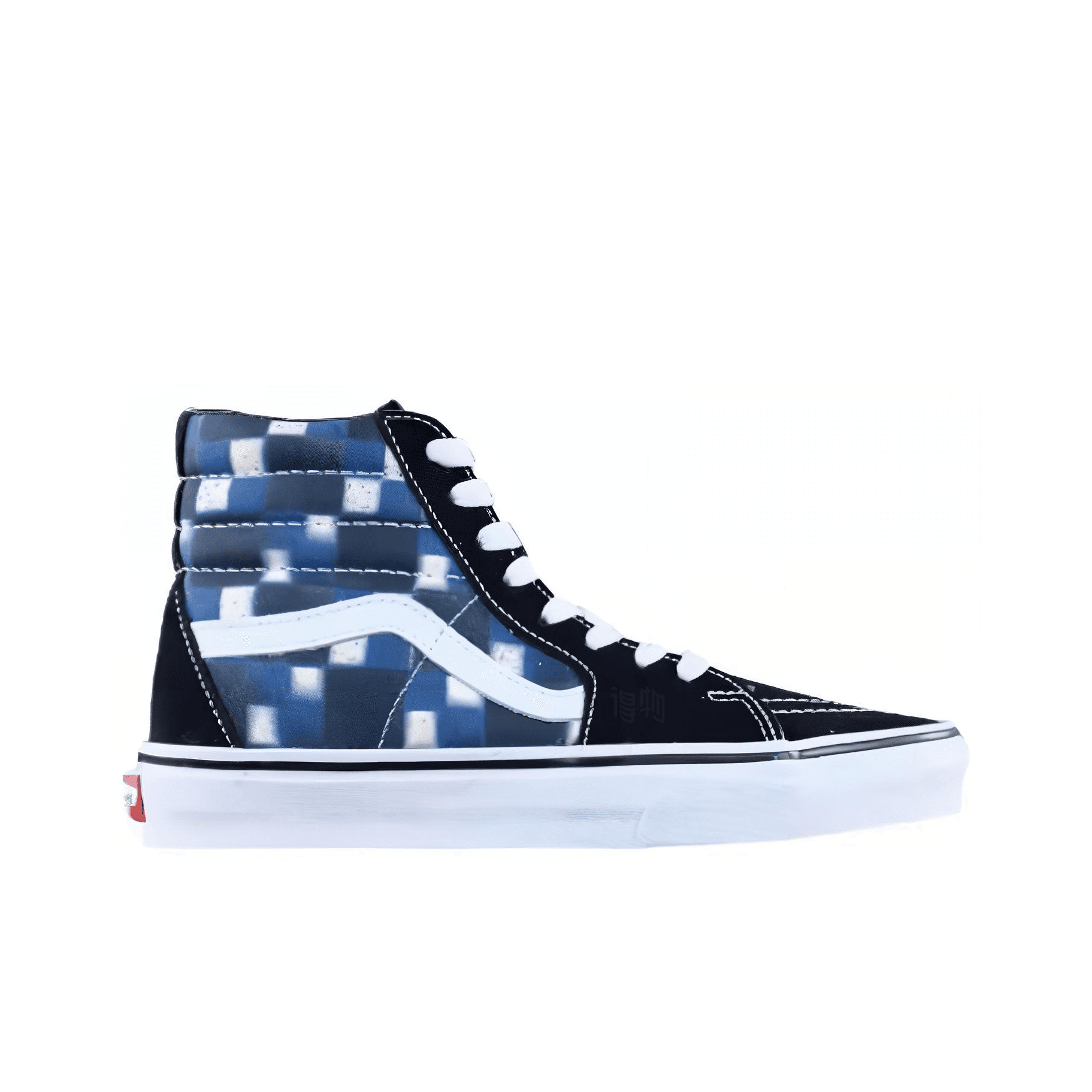 Кроссовки Vans SK8-Hi Black White Blue - изображение 2