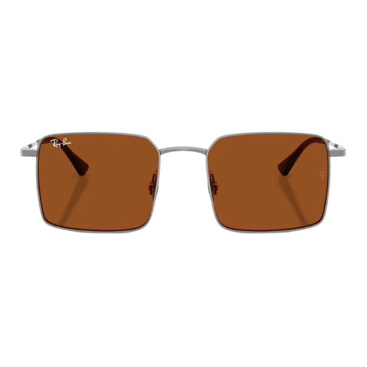 Солнцезащитные очки RayBan Металлические Квадратные Солнцезащитные Очки Унисекс Металлический Серый - изображение 2