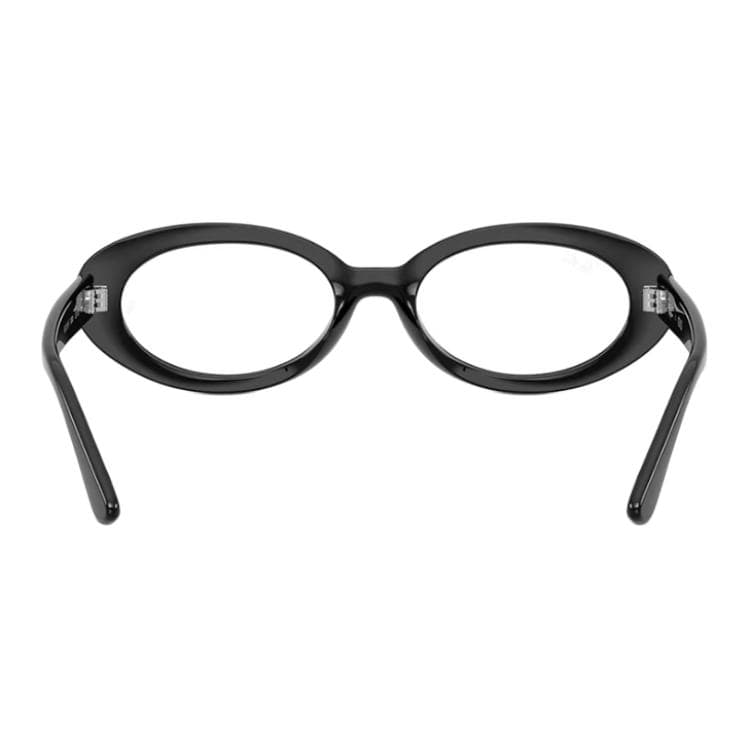Оправа RayBan Пластиковая оправа Овальные Очки с диоптриями Унисекс Черные - изображение 4