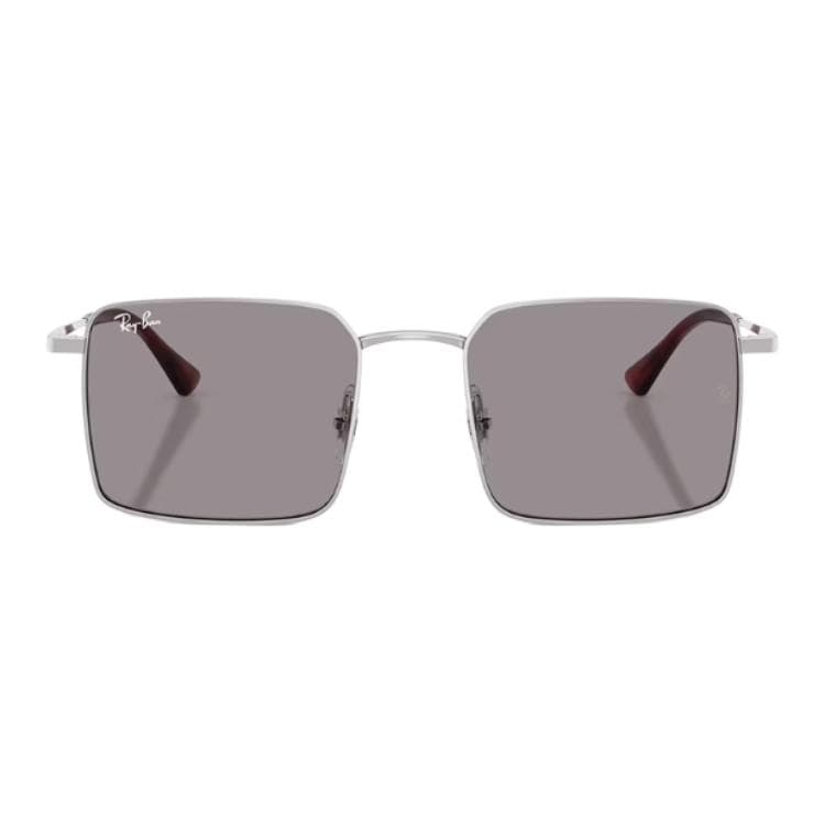 Солнцезащитные очки RayBan Металлические Квадратные Солнцезащитные Очки Унисекс Серебряные - изображение 2